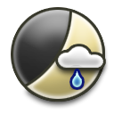 Light Rain, Few Clouds